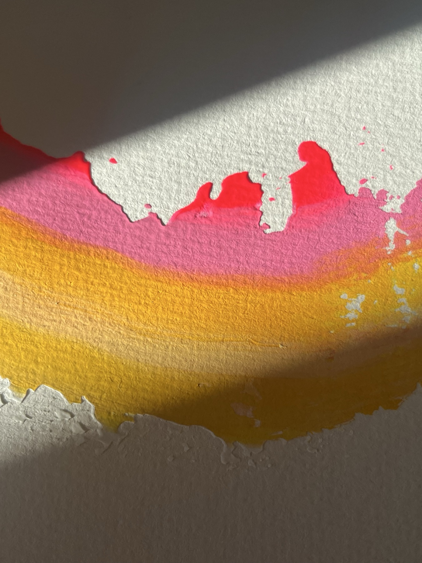 Farbdetail aus Jennys künstlerischer Arbeit
